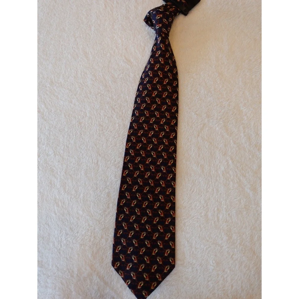 Vtg Y2K TAZ AOP Looney Tunes Tazmanian Devil Silk Neck Tie NWOT 2000 Warner Bros
